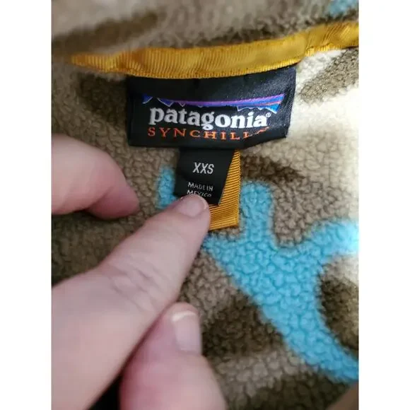 Patagonia Synchilla Snap‑T Fleece Pullover Men’s XXS Camo Retro - Picture 2 of 11